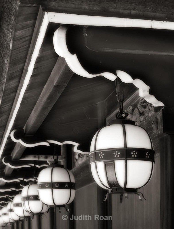 Kitano Lanterns - Palladium Prints by Ron Reeder