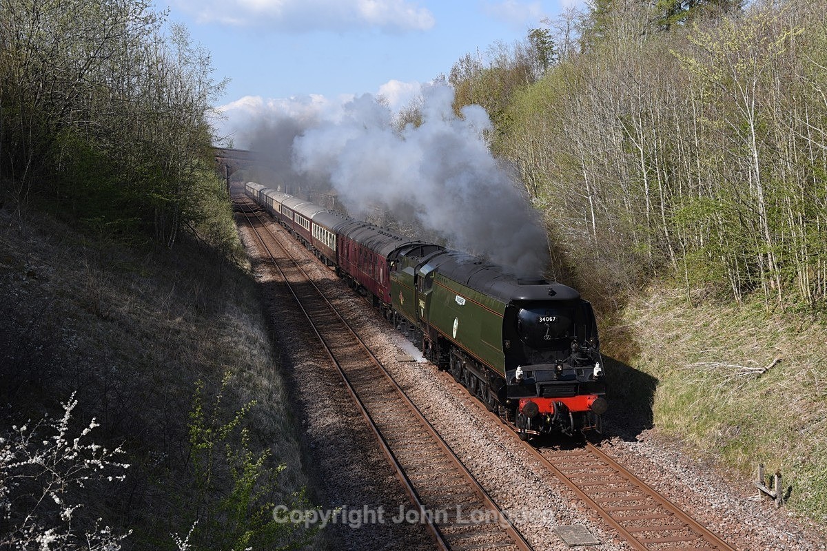 JL - 23.4.22 34067 1Z87 Carlisle - Telford, Crosby Garret - Crosby Garret