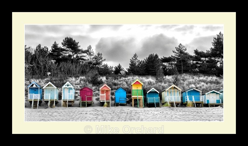 Beach Huts - Wells - Norfolk - Example Framed Prints