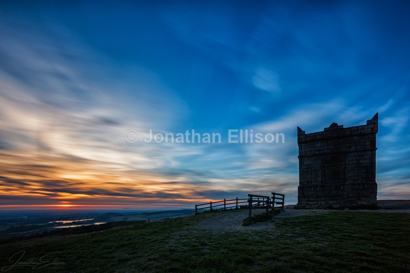 Rivington Pike Sunset - Rivington And Surrounding Areas