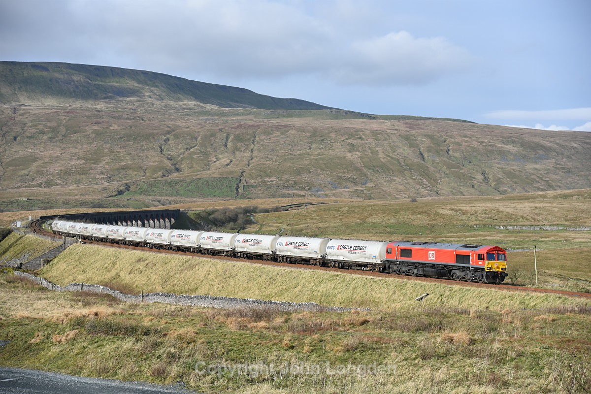 JL - 8.11.17 66018 4M00 Mossend - Clitheroe, Ribblehead - Ribblehead