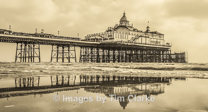 Eastbourne Pier reflection 2 1844 - Seascapes
