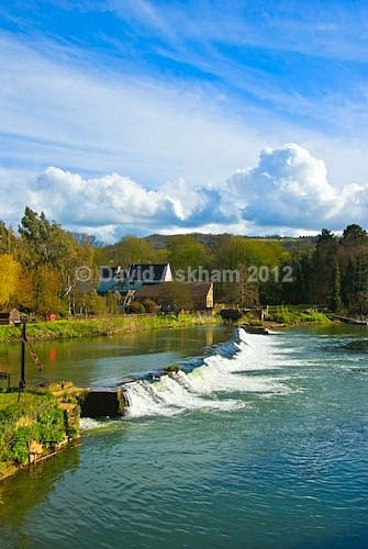 Weir on River Avon - Travel & Landscape