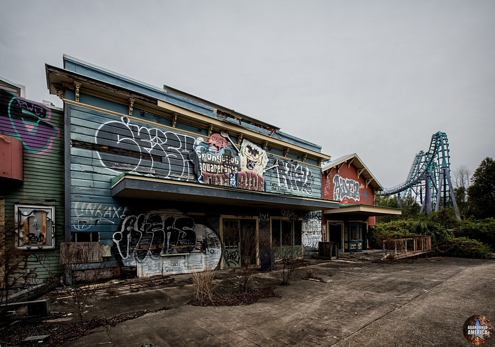 Abandoned Six Flags (New Orleans, LA) | Spongebob Squarepants Ride - Six Flags New Orleans