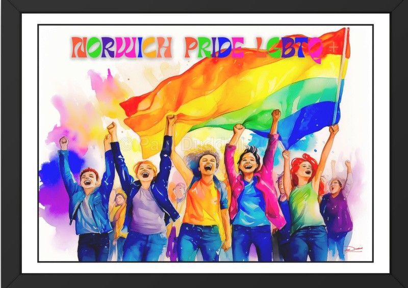 Spectrum of Joy, Pride Day Paintings by Paul Duddell, Whispers & Strokes - Artist, Painter, and Photographer