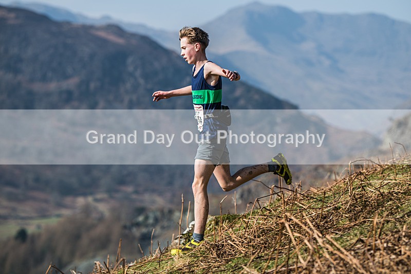 Elterwater-288 - Kendal Winter League Elterwater Under 15/17 Fell Races Sunday 9th March 2025