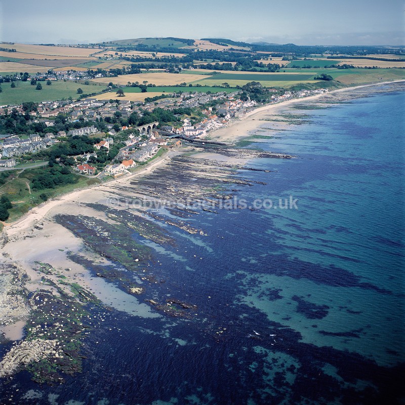 aerial pictures of Scotland east coast villages along the east neuk