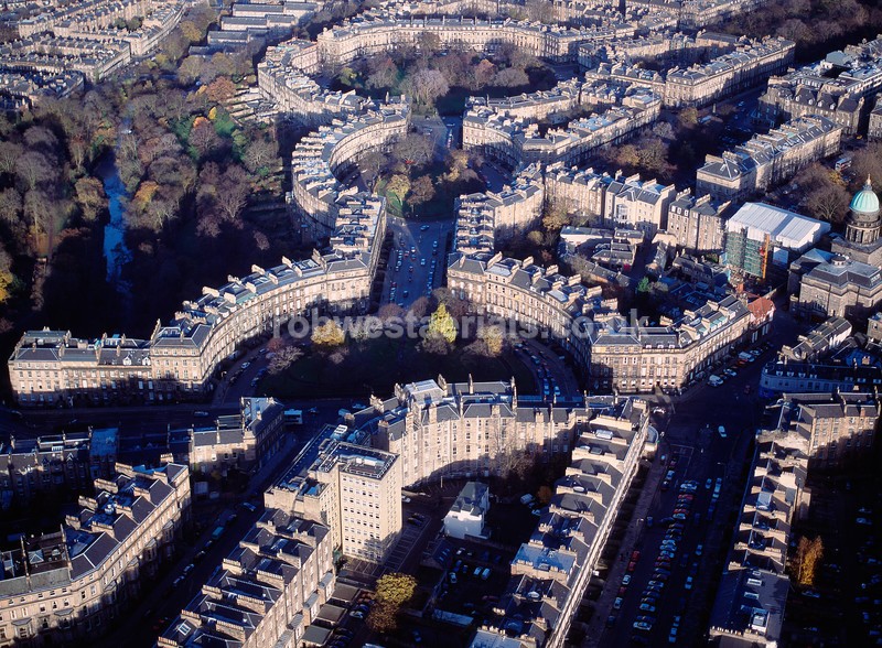 aerial pictures of Scottish cities towns tourist attractions capital of Scotland