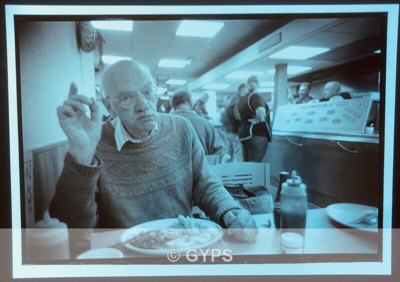 Trevor in the Diner - Scanned Darkroom Prints