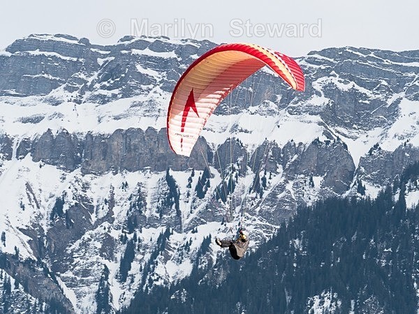 Paragliders in Interlaken-15 - Switzerland