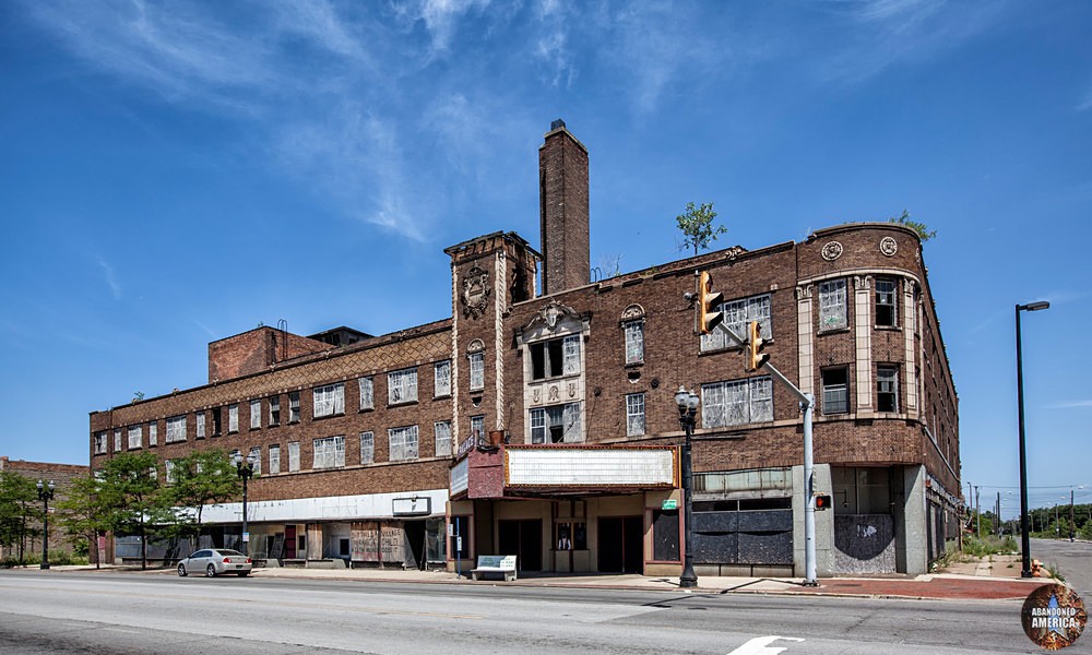 Gary, Indiana | Abandoned Palace Theatre Exterior - Gary, Indiana