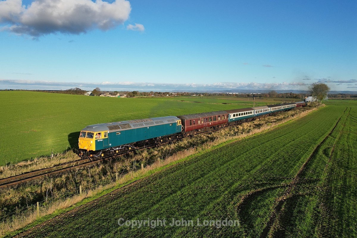JL - 11.11.23 47701 14:15 Leeming Bar - Constable Burton, Patrick Br. - The wonderful Wensleydale Railway