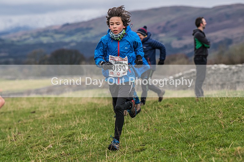 Cunswick U13-160 - Kendal Winter League Cunswick Scar Junior Under 13 Fell Race Sunday 26th January 2025