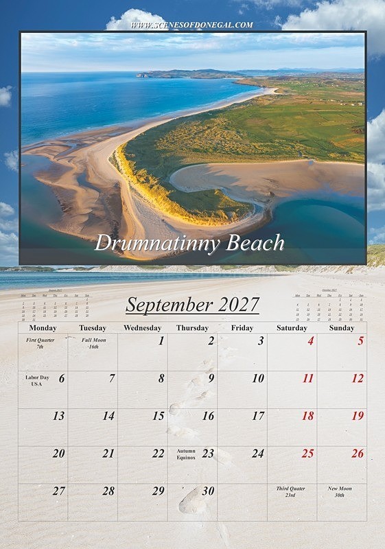 2027 calendarplp_Page9 - 2027 Scenes of Donegal Calendar