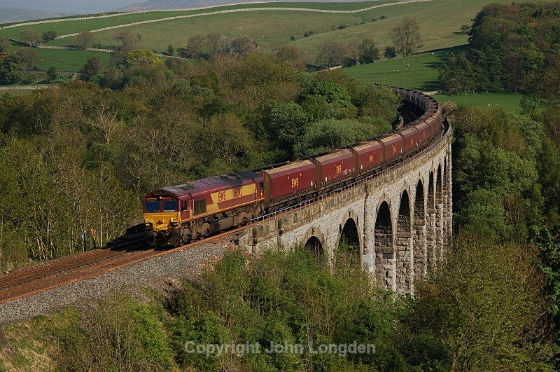 13.5.08 - 66092 4S69 Milford - Ayr, Smardale Viaduct - Smardale viaduct