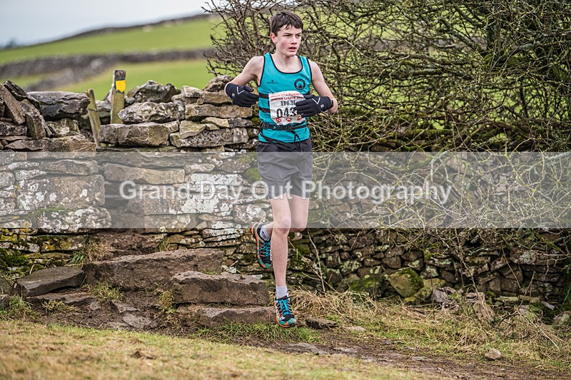 Cunswick U15  U17-4 - Kendal Winter League Cunswick Scar Junior Under 15 & 17 Fell Races Sunday 26th January 2025