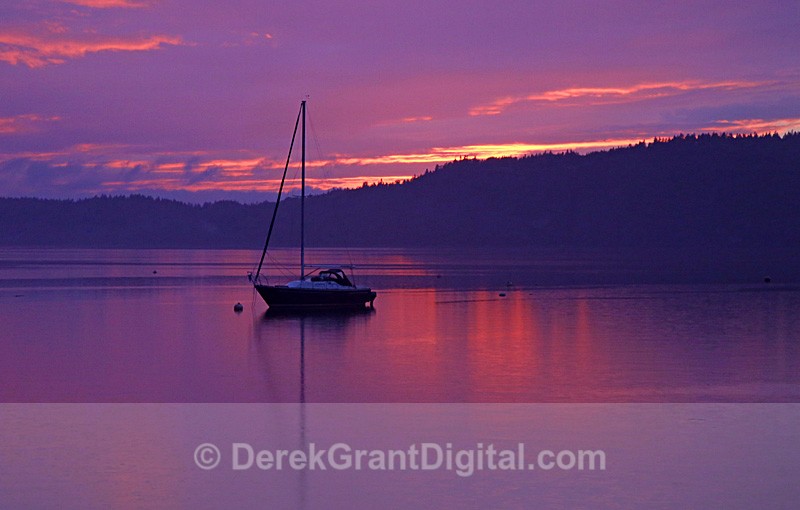 Pastel Sunset Kennebecasis Bay Rothesay New Brunswick Canada - Sunset/Moonrise