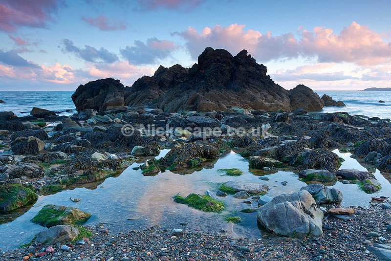 Seascape photo of the amazing rock formations at Marloes Sands in Pembrokeshire