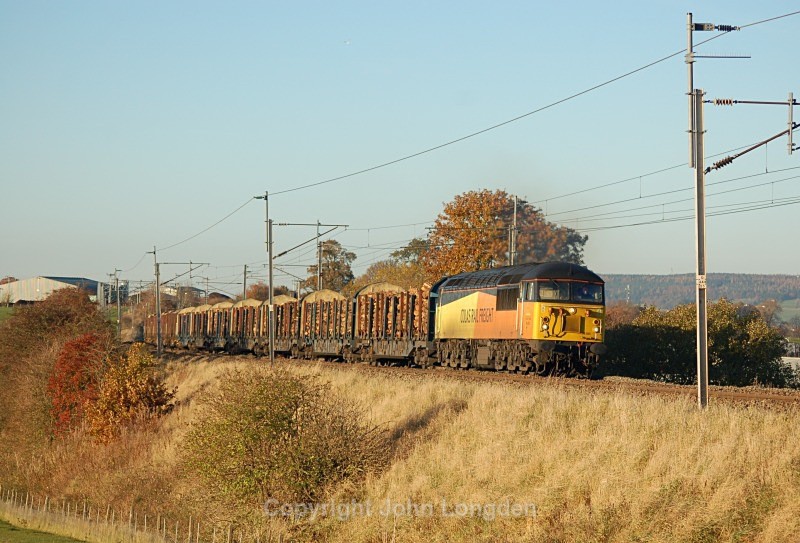 22.11.13 - 56105 6J37 Carlisle - Chirk, Jersey Farm - West Coast Main Line (north to south)