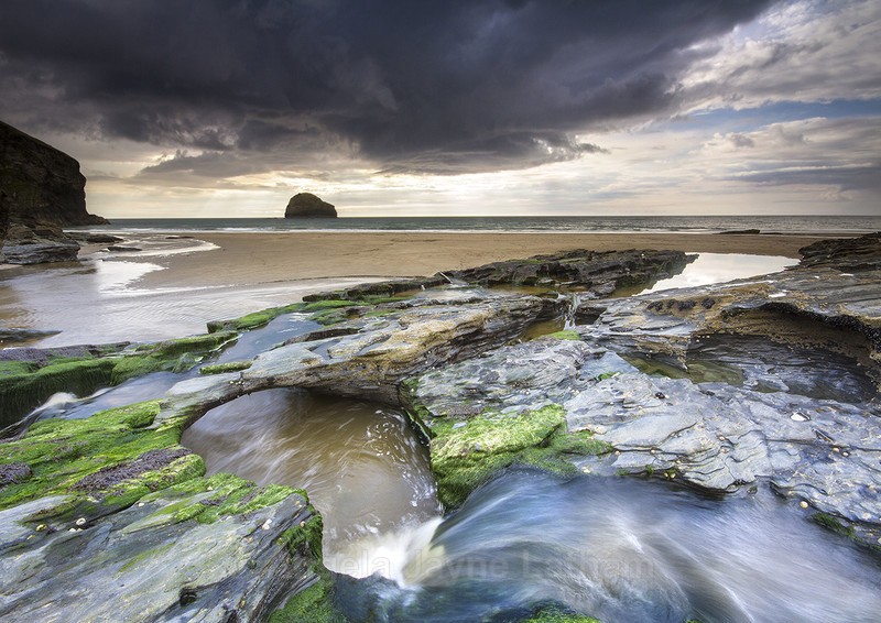Trebarwith Strand Storm - Celtic Cornwall