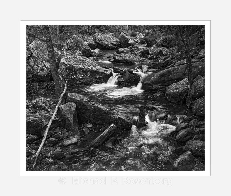 Cascades and Fall Leaves, Miller Creek, WV.  (2014/D01392) - Eastern US