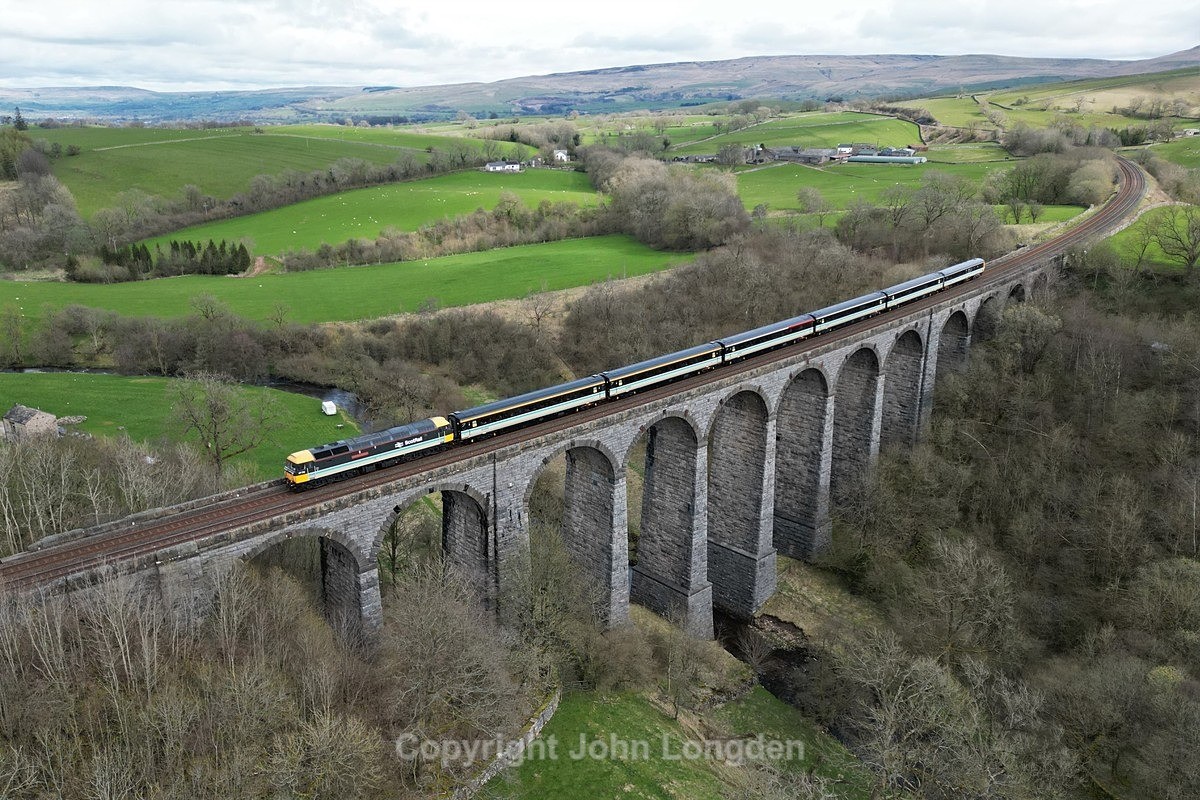 JL - 14.4.23 47712 1Z12 Carlisle - Crewe, Smardale Viaduct - Smardale viaduct