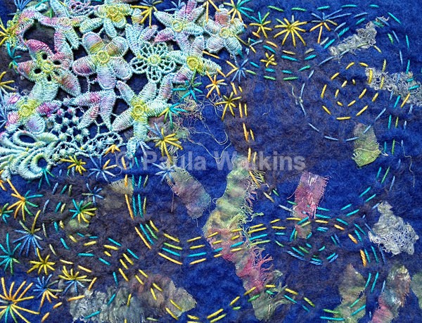Kantha and Flowers - Inspired by India