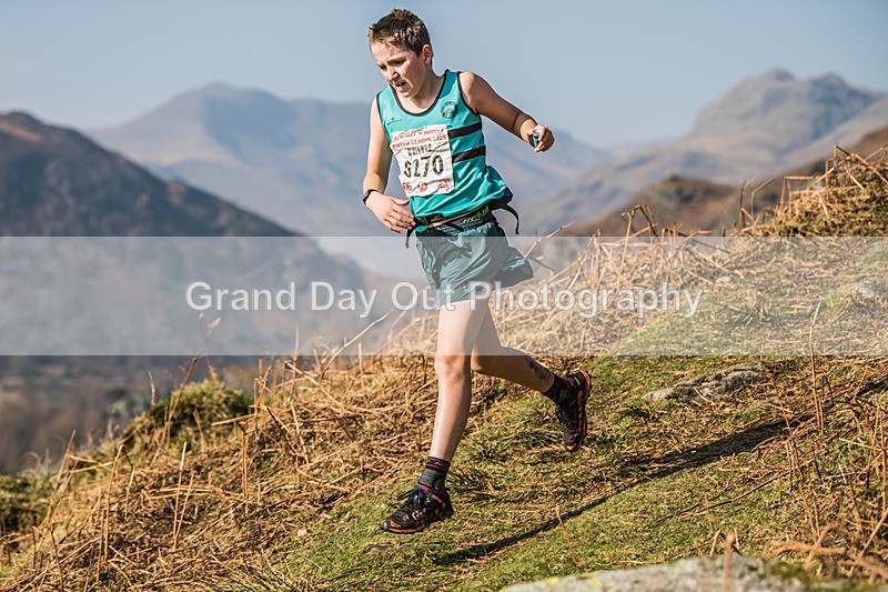Elterwater-310 - Kendal Winter League Elterwater Under 15/17 Fell Races Sunday 9th March 2025
