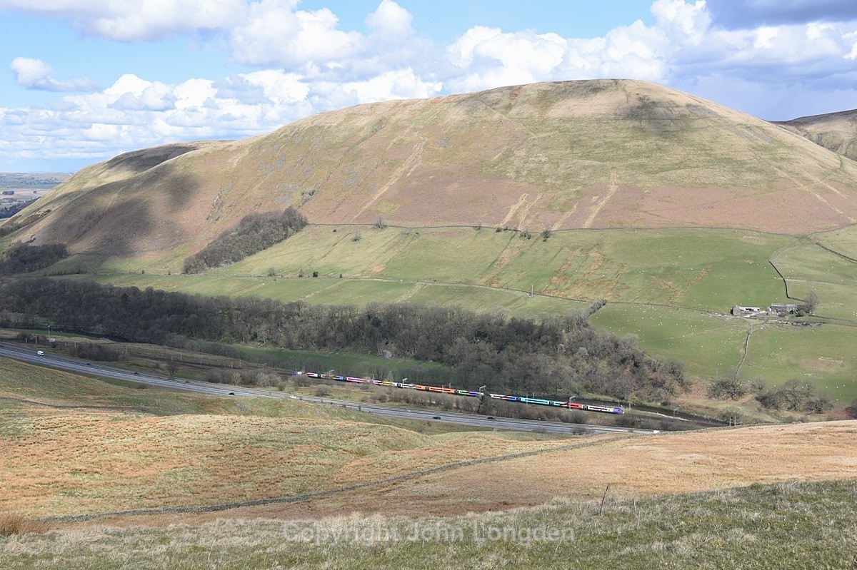 JL - 10.4.21 390119 1S52 09:55 Euston - Glasgow, Lune Gorge - West Coast Main Line (north to south)