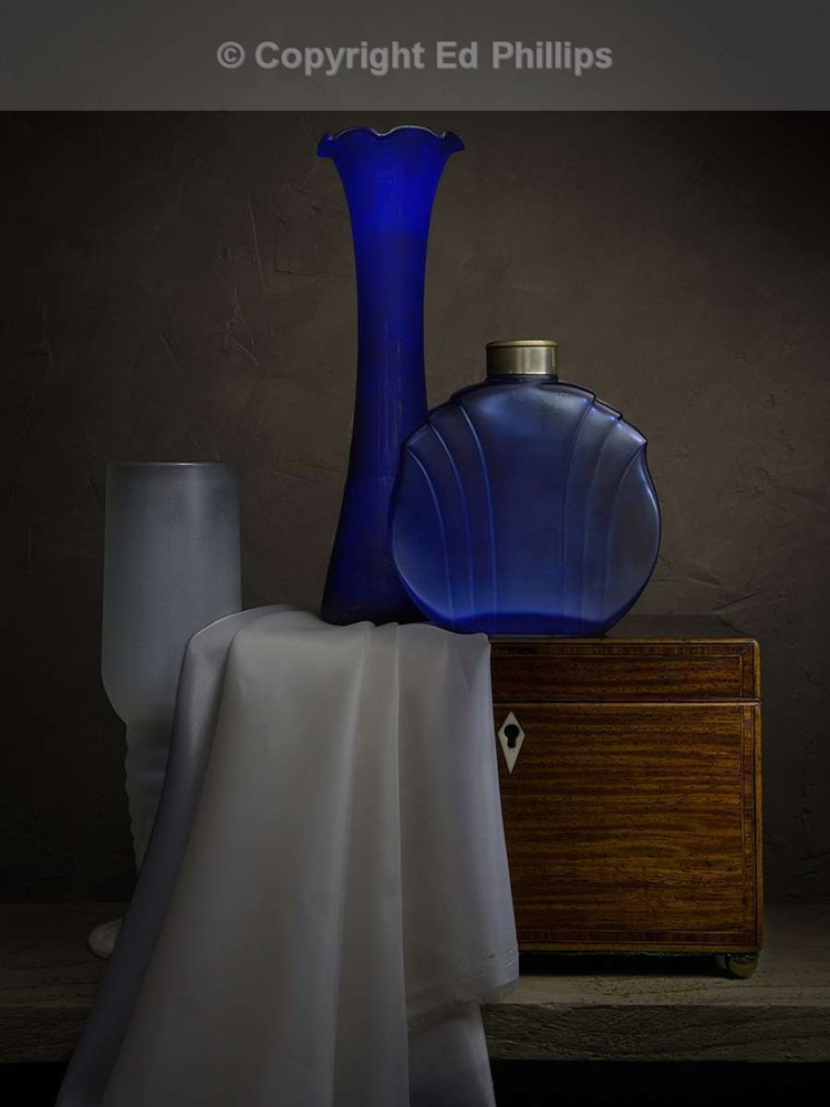 The Blue Glass Talc-shaker