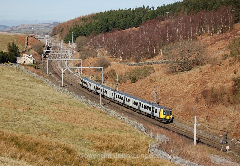 10.3.14 - 350403 1M95 10.08 Edinburgh - Man Airport, Shap summit - West Coast Main Line (north to south)