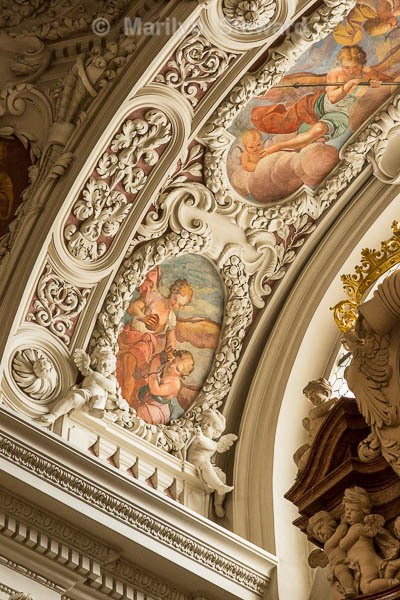 Passau Cathedral detail - Budapest to Amsterdam