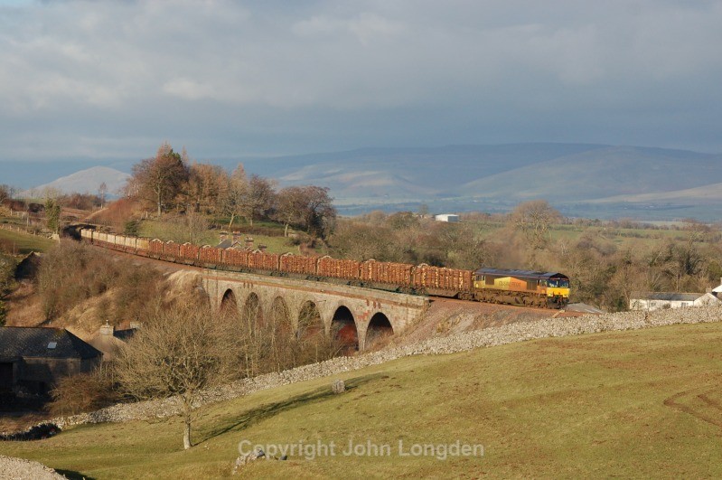 23.1.12 - 66850 6J37 Carlisle - Chirk, Crosby Garrett - Crosby Garret