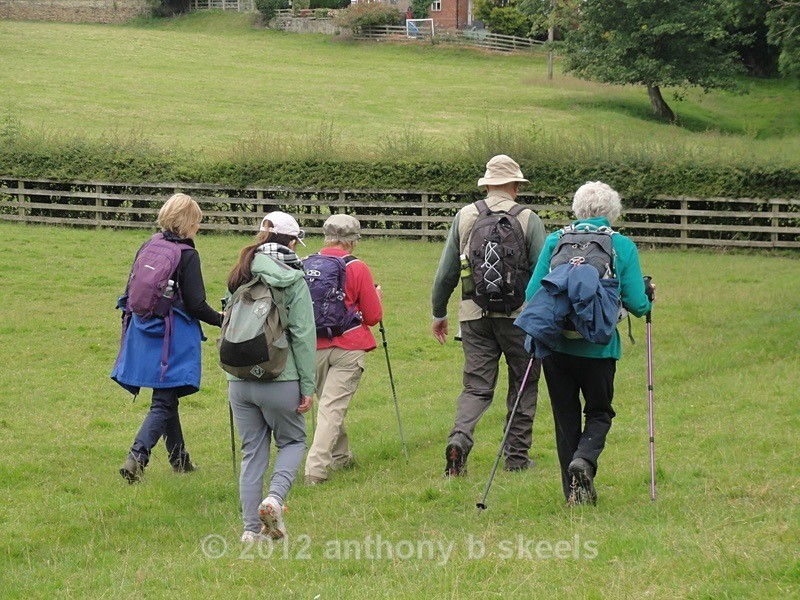 064 Lunchtime beckons in Kirby Overblow - York Minster Walkers Collection 2024