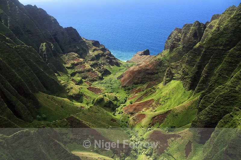 Honopu Valley, Napali Coast, Kauai - Hawaiian Islands, USA