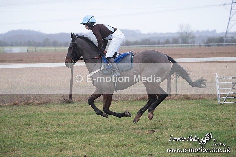 PtP 260125 712 - Cocklebarrow Point-to-Point racing with the Heythrop Hunt 26/01/25