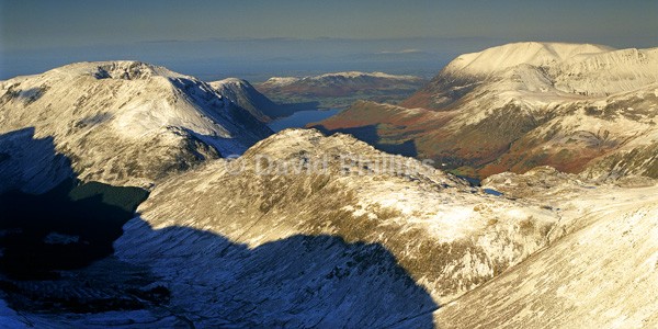 Buttermere Valley from Green Gable - Lake District
