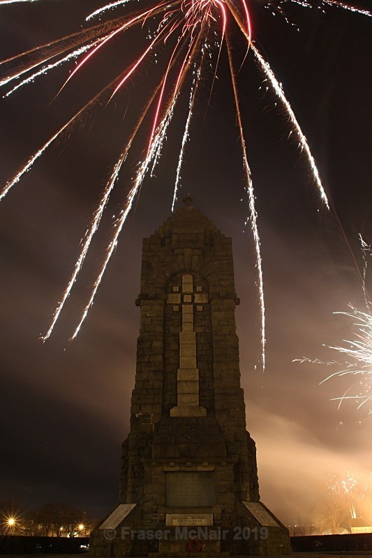 War Memorial Firework 3 - Night Photography