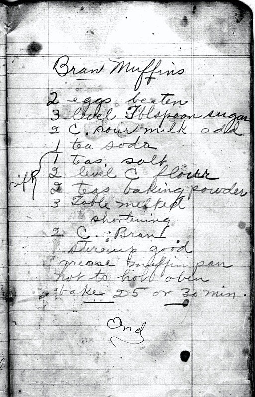 Bran Muffins - The Journal of Clara Bacon