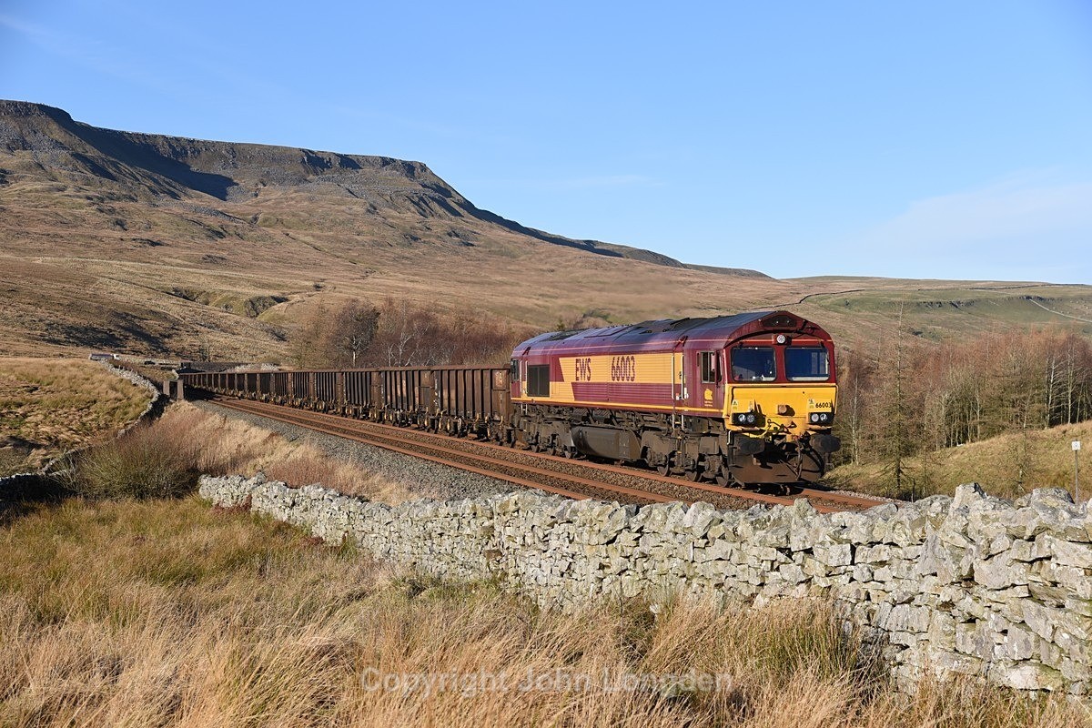 JL - 20.1.22 66003 6E97 Kirkby Thore - Tees Dock MP260 - Ais Gill - Milepost 260