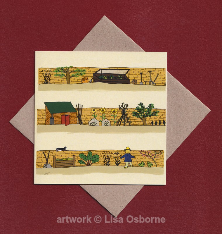 Walled garden greetings card - GREETINGS CARDS