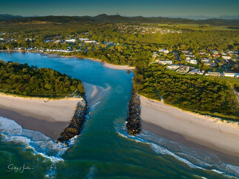2022 Pottsville  with Mt Warning - 2022 Drone Photos