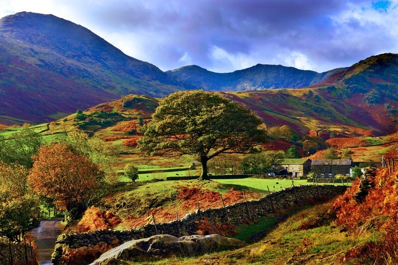 Langdale The Lake District England - Land