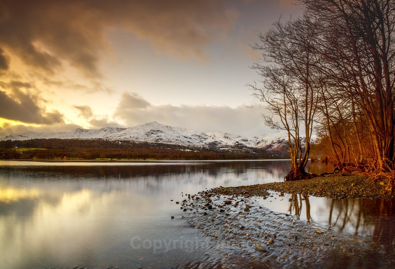 Coniston Winter - Distant Hills