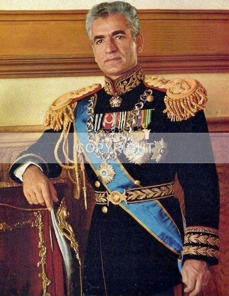 (IR-3)  Portrait of the Shah - Iranian Royals