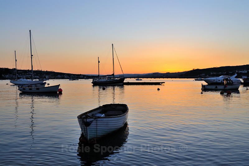 TS24 - Beautiful sunset over Teignmouth and Shaldon - Greetings Cards Teignmouth and Shaldon