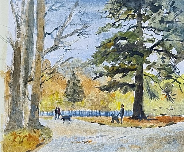 Christchurch Park Ipswich - Watercolours