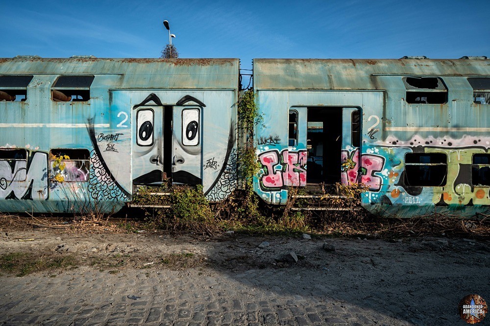 Train Graveyard Graffiti - Abandoned Miscellania In Romania