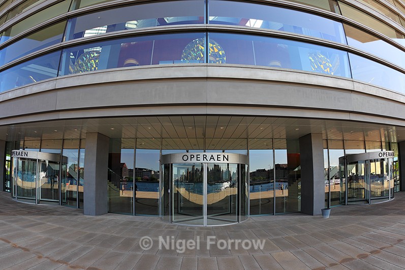 Front entrance of the Copenhagen Opera House - Copenhagen, Denmark