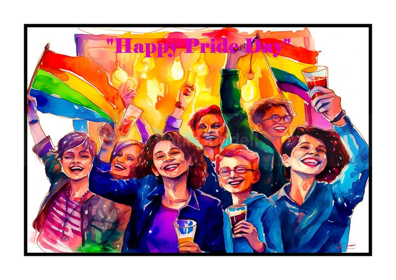 Spectrum of Joy, Pride Day Paintings by Paul Duddell, Whispers & Strokes - Artist, Painter, and Photographer